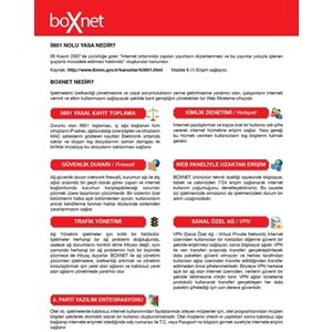 BOXNET 5 Portlu (0-500 Online Kullanıcı)