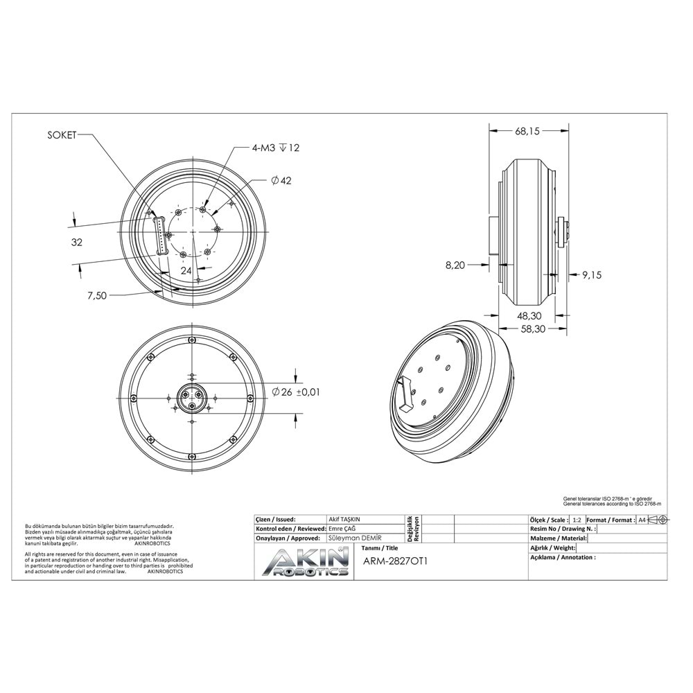 BRUSHLESS DC MOTOR ARM-2827OT1